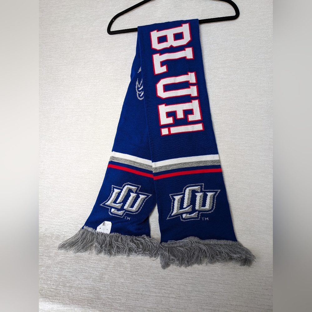 Winter Scarf 58" Double Sided Lubbock Christian UNIVERSITY Happy Chap LIKE New